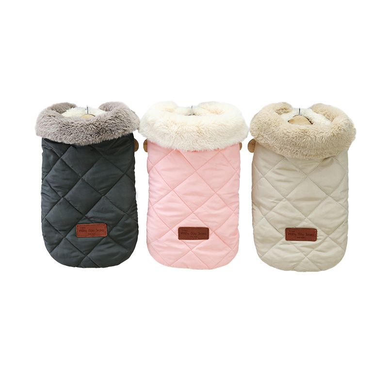 Abbigliamento per animali domestici, vestiti per cuccioli di peluche, giacca in cotone per cani di taglia media e piccola, forniture Pomeraia, stile giapponese e coreano._voghion.com