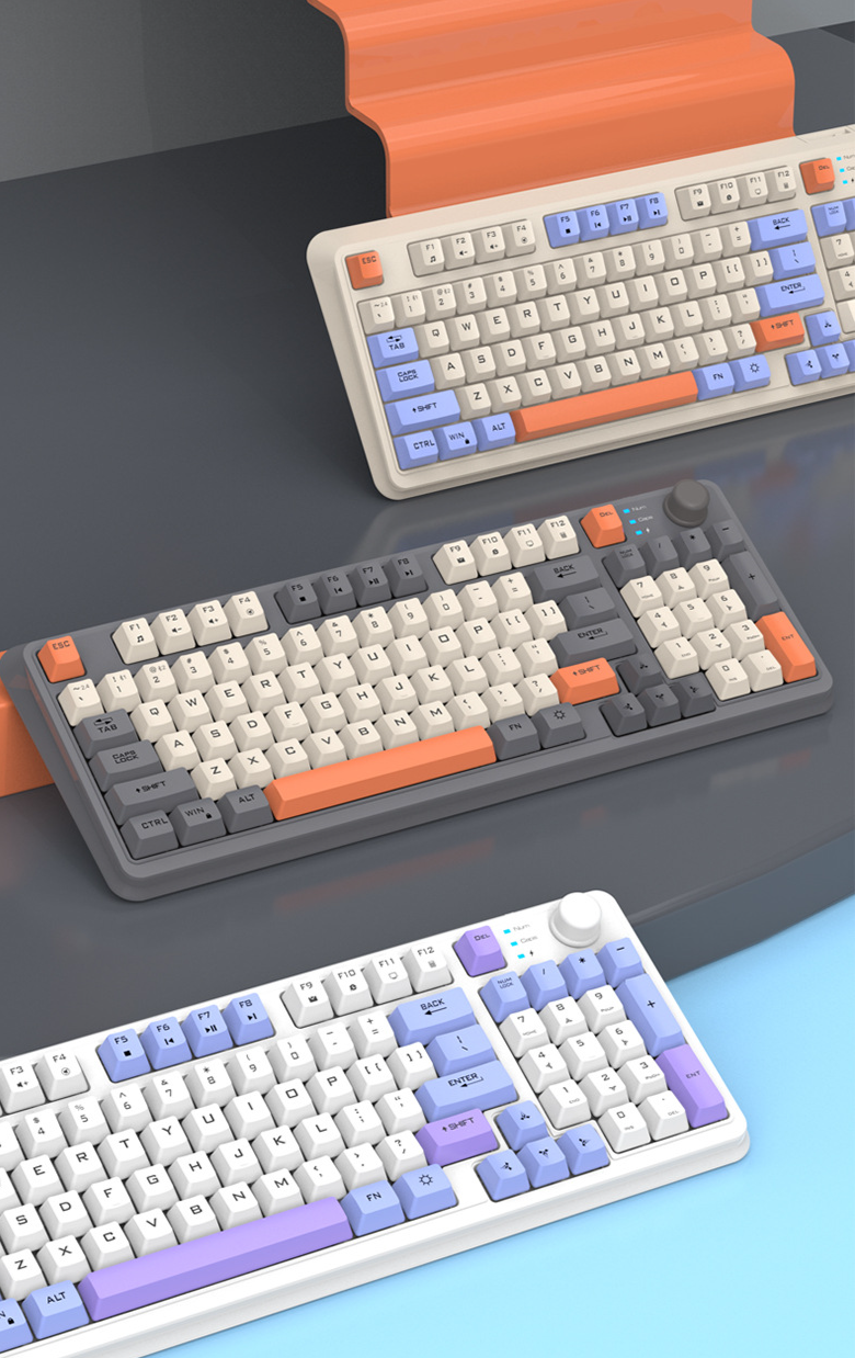 Xuan Yinfu K94 Bluetooth Wireless Dual-Mode Mechanical Feel For Computer Laptop Gaming Office Rechargeable Keyboard_voghion.com