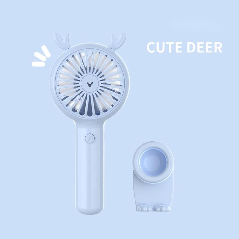 USB Handheld Small Fan Portable Office Student Desktop Mini Dormitory Children's Strong Wind Silent_voghion.com