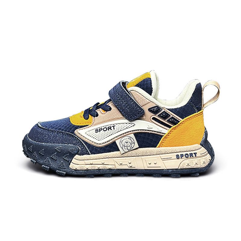 Men's Spring Autumn New Collection Leather Surface Anti Slip Soft Bottom Versatile Girls' Children's Casual Sports Shoes_voghion.com