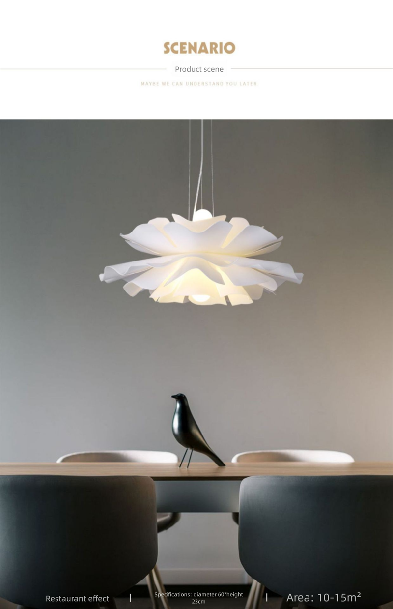 Lampadario per camera da letto Zhongshan, stile nordico, moderno, semplice, per sala da pranzo per bambini, con illuminazione floreale_voghion.com