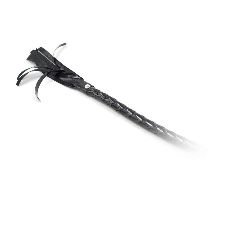 Prodotti sessuali SM in pelle nera lucida con anello di ferro, frusta dritta estesa, più di 1 metro, giocattoli sessuali, frusta per bondage, frusta con anello di ferro, frusta per baffi_voghion.com