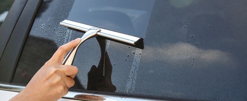 All-Purpose Shower Squeegee For Shower Doors Bathroom Window And Car Glass-Stainless Steel 10 Inches Cleaning Bathroom_voghion.com