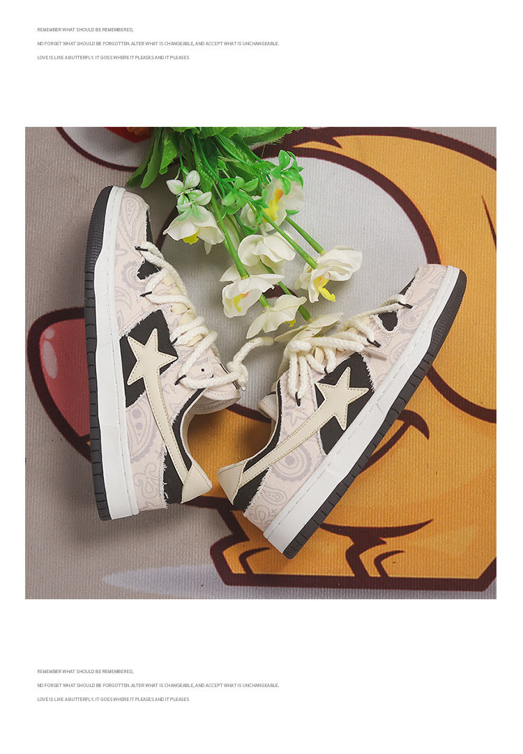 Nieuwe China-Chic Kleine Ster Liefhebbers Mannen en Vrouwen Skateboarden Sh Canvas Dubbele Sh Touwen Veelzijdige Koreaanse Student_voghion.com