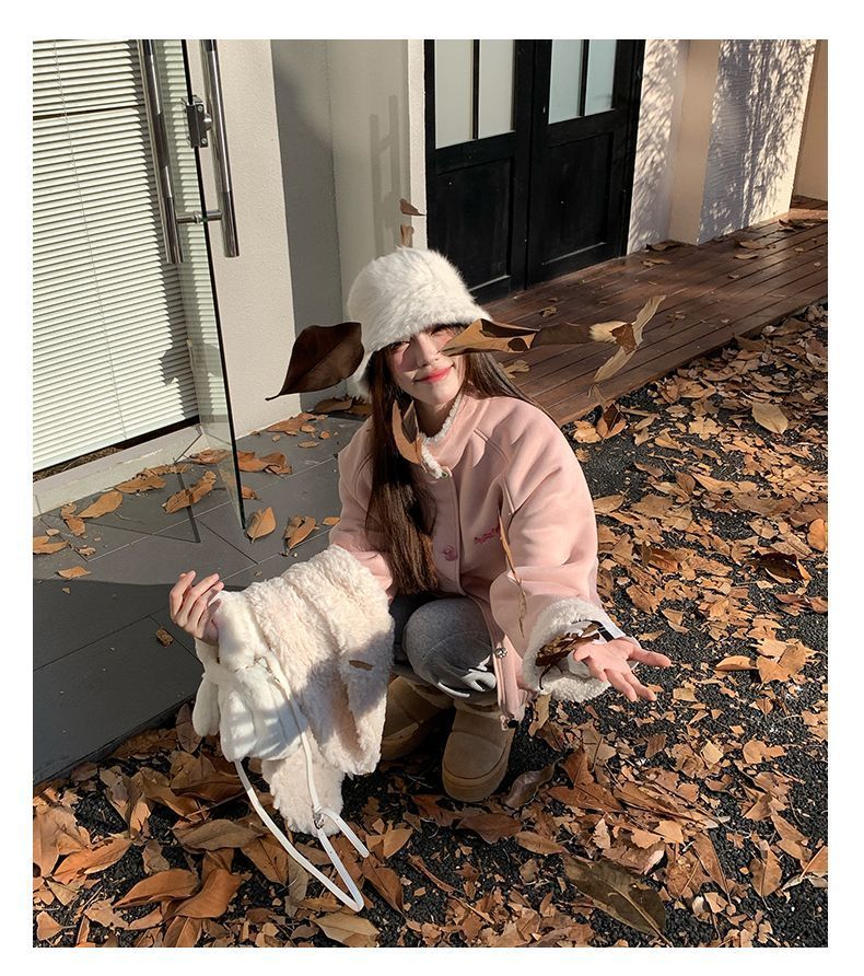 Nuovo cappotto in lana d'agnello 2024 per donna, autunno e inverno, foderato in pile, spesso, in pelle scamosciata imitazione pecora, casual_voghion.com