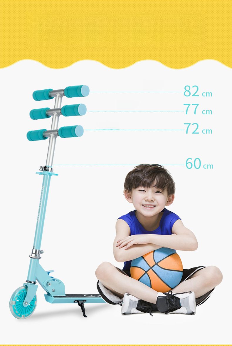 Monopattino pieghevole per bambini in lega di alluminio con pedale per e-commerce transfrontaliero_voghion.com