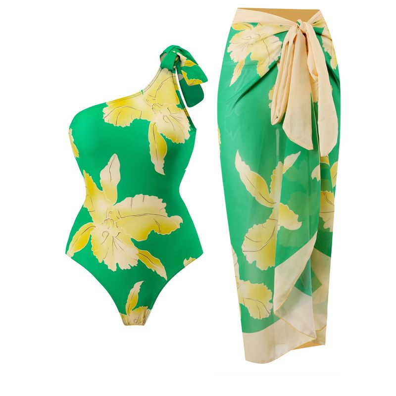 Maillot de bain une pièce sexy pour femme, imprimé vintage, style péplum, ensemble de plage_voghion.com