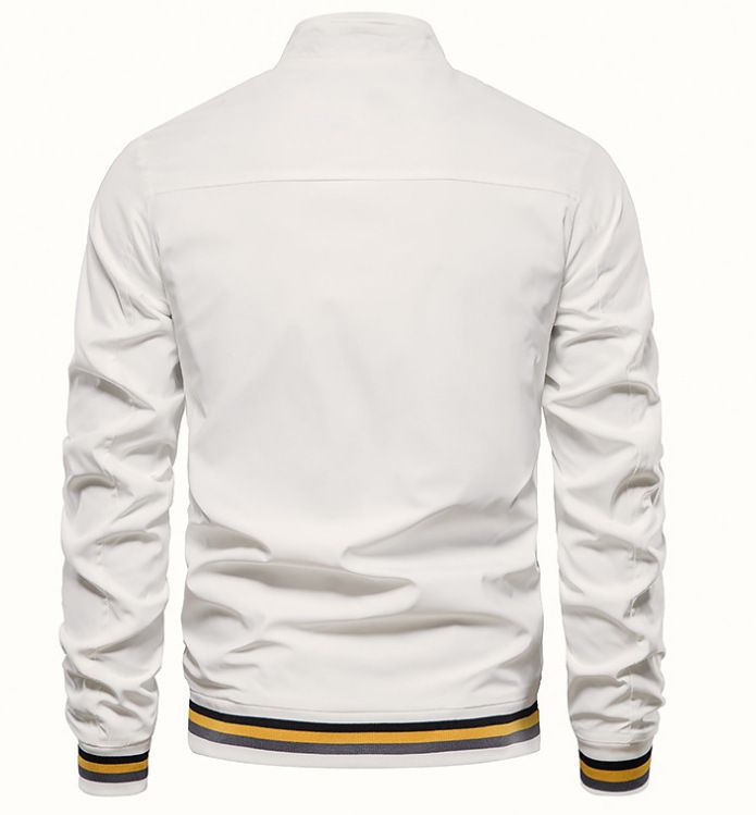 New Cross-Border Trade Casual Jacket For Men, Direct Sale, Spring And Autumn Sports Solid Color Men's Coat_voghion.com