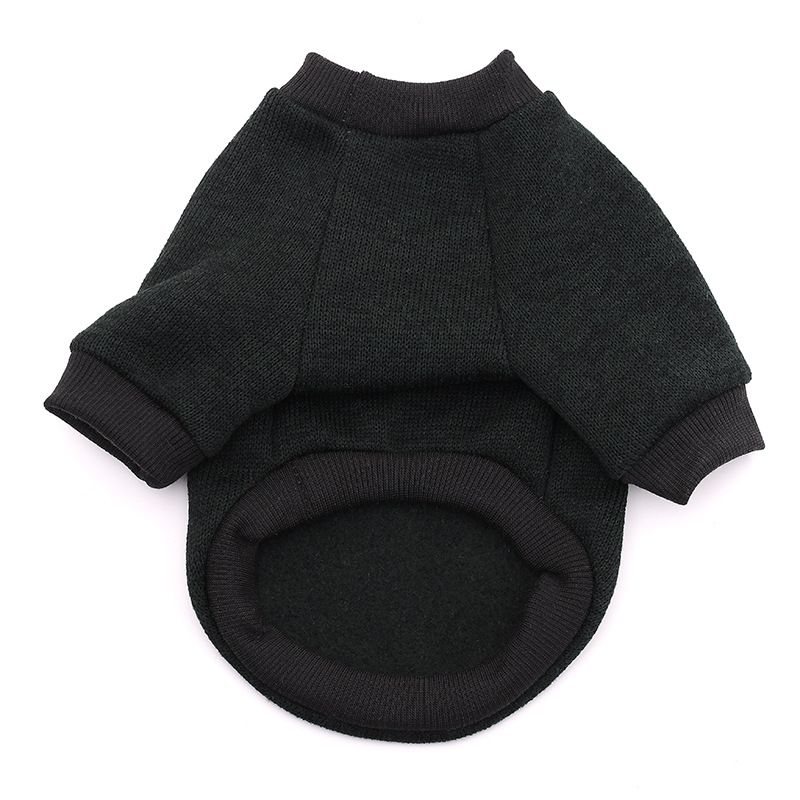 Cross-border pet sweater autumn and winter fleece printed sweater cat clothing dog clothes pet sweater wholesale_voghion.com