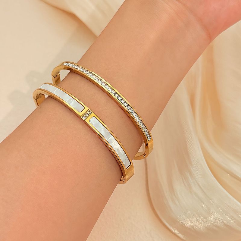 Braccialetti da donna, piccolo braccialetto da vita per donna, leggero, lussuoso, di nicchia, squisito, semplice, bracciale in acciaio al titanio di alta qualità, resistente allo sbiadimento, gioiello da mano_voghion.com