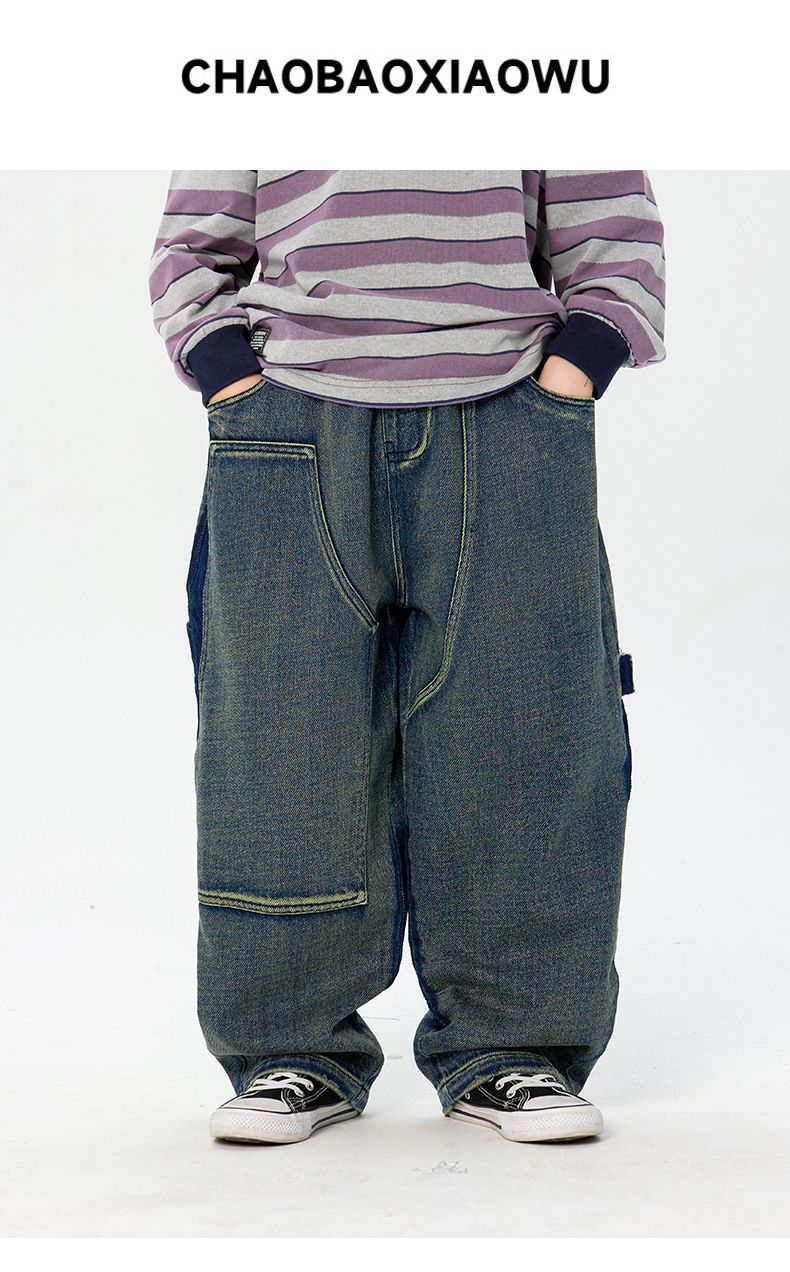 Kleinkind Jungen Kleidung Gerade Hosen Hübsche Jungen Design Mode Hosen Trend_voghion.com