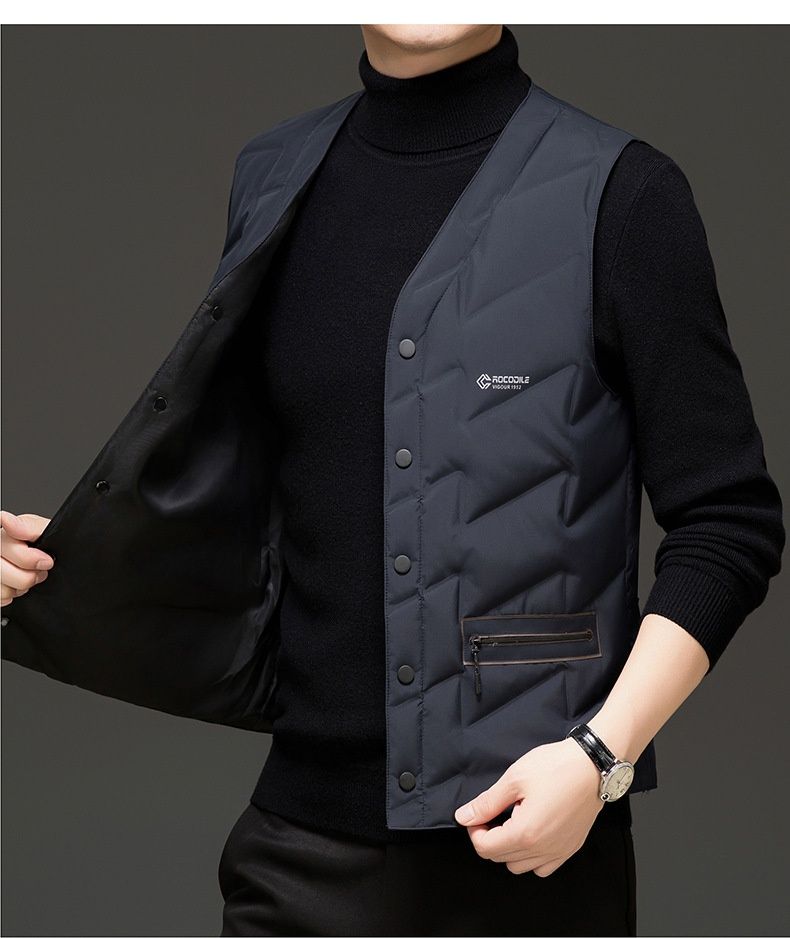 Gilet thermique sans manches en graphène haut de gamme pour homme, automne-hiver, style décontracté, de marque Pulse Cross-Border Foreign Trade_voghion.com