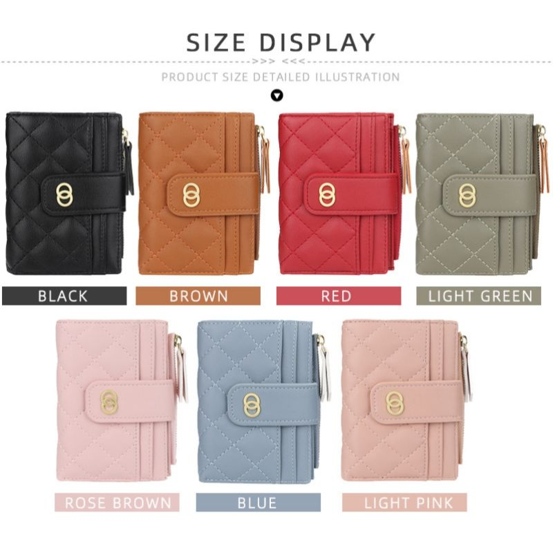 Wallets Small Card Holders Classic Short Top Quality Leather Female Purse Zipper Wallet For Women Carteria_voghion.com