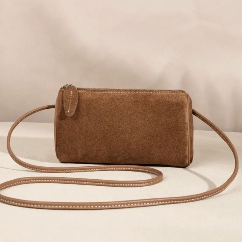 Borsa a tracolla singola in PU opaco, portapenne cilindrico, da donna, 2025, nuova nicchia, di alta qualità, semplice e alla moda_voghion.com