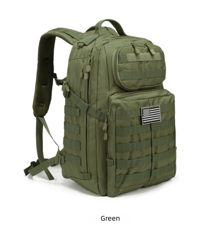 Outdoor Sports Doppelter multifunktionaler Polyester-Bergsteiger-Militär-Camouflage-Taktikrucksack_voghion.com