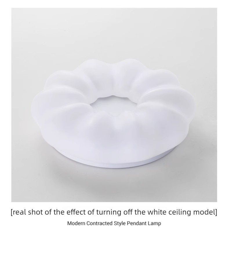 Internet-Berühmtheit Kürbis Decke LED Lampe Creme Stil Master Schlafzimmer Runde Einfache Kindergarten Kinderzimmer Licht_voghion.com