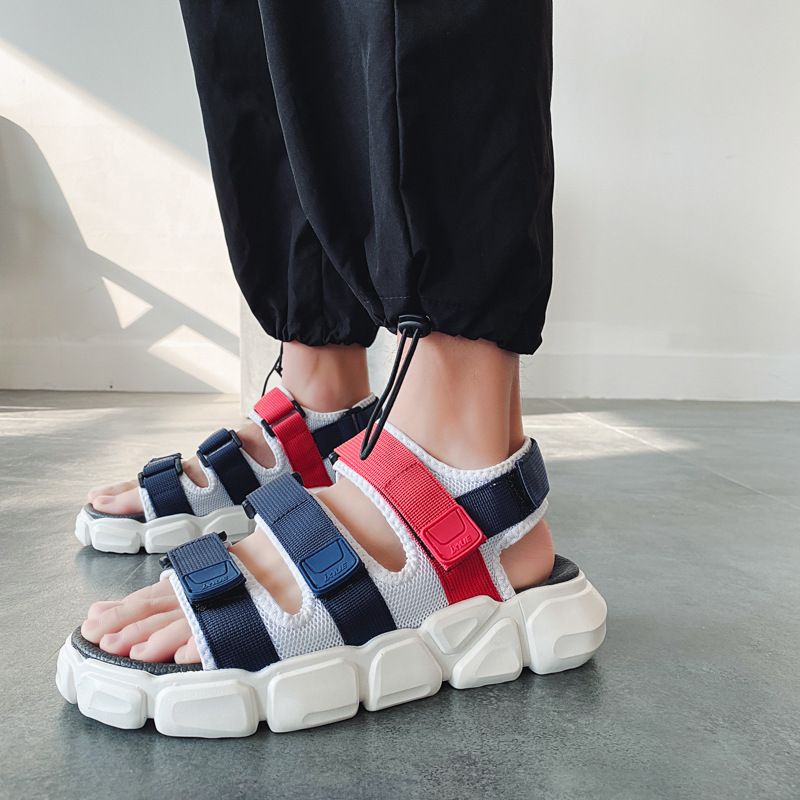 Sandali alla moda per l'estate 2022, di qualità imbattibile, stile Ins, per attività all'aperto, da spiaggia, da uomo, con nuova sfilata di moda._voghion.com