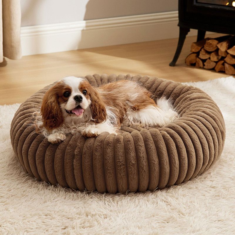 Heißer Verkauf Gerade Streifen Plüsch Katze Weich Bequem Abnehmbare Und Waschbar Pet Nest Matte Warme Hundebett_voghion.com