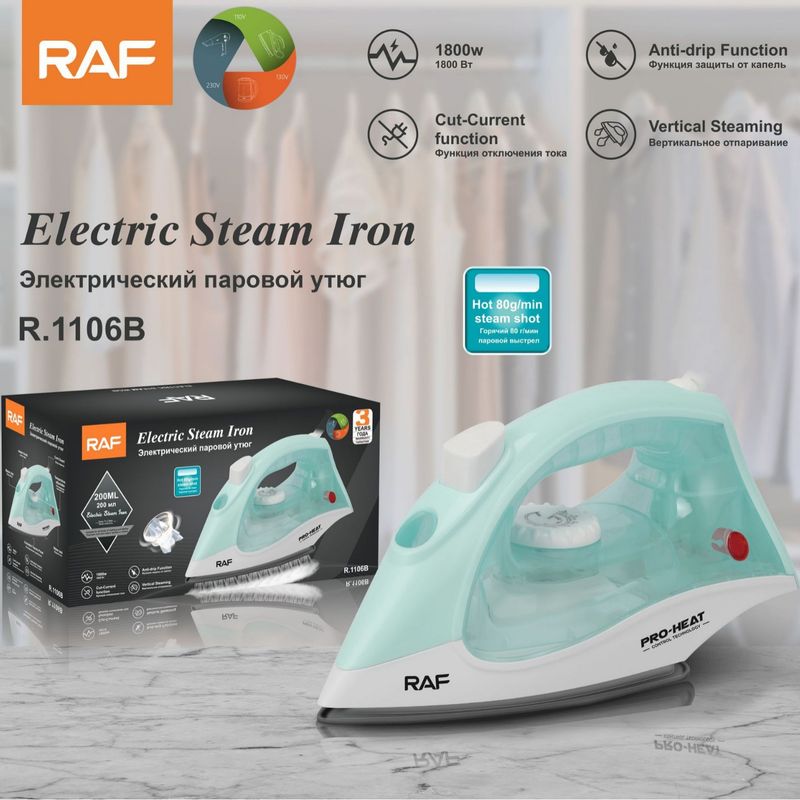 Fier de călcat electric portabil standard european, fier de călcat cu abur dublu, uscat și umed, agățat cu hine, temperatură_voghion.com