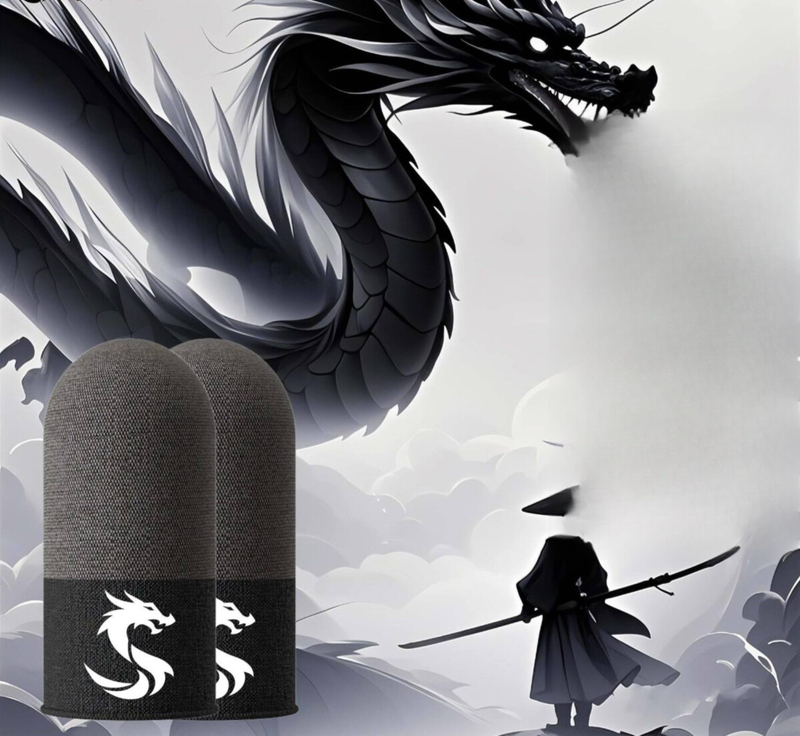 Skeleton Gaming E-Sports Ultra-Thin Special Anti-Sweat Sensitive Non-Slip Continuous King Artifact Finger Sleeves Black_voghion.com