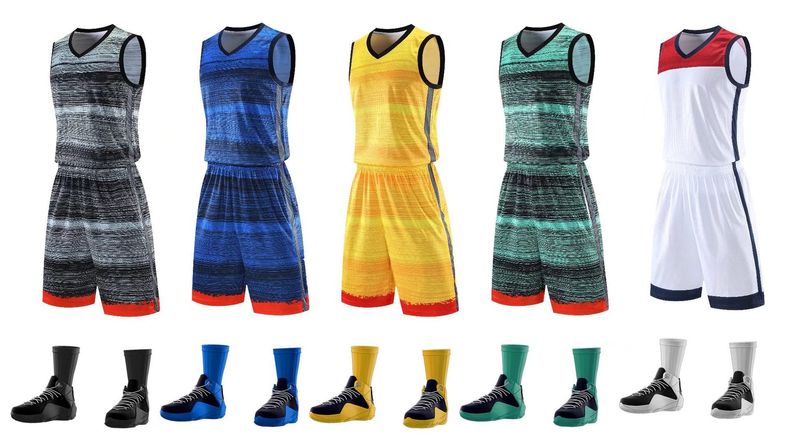 Combinaison de basket-ball, maillot imprimé pour hommes, débardeur, uniforme de sport d'entraînement de compétition, taille imprimée d'équipe privée_voghion.com