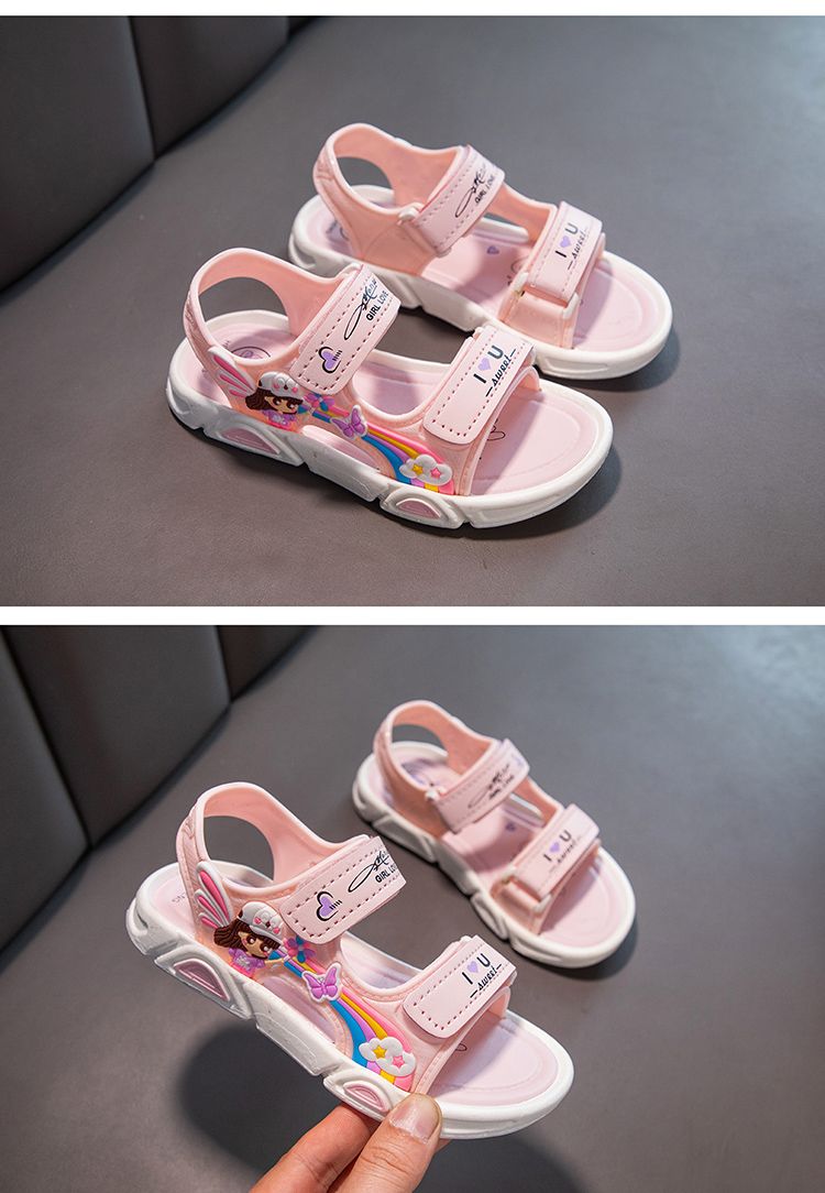 Girl Summer Princess Cute Soft Bottom Sandals_voghion.com