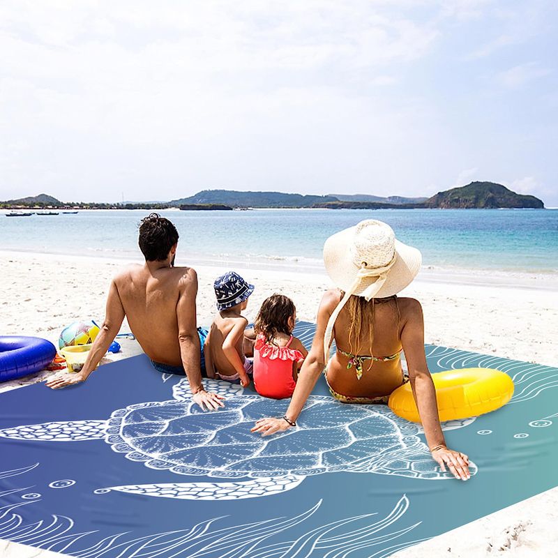 Tenda da spiaggia portatile con tettuccio in lycra - Protezione solare UV per campeggio, picnic e relax all'aperto_voghion.com