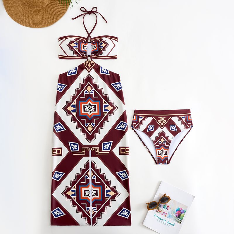 Odzież damska Split Women's Swimsuit Vacation Bikini Swimsuit_voghion.com