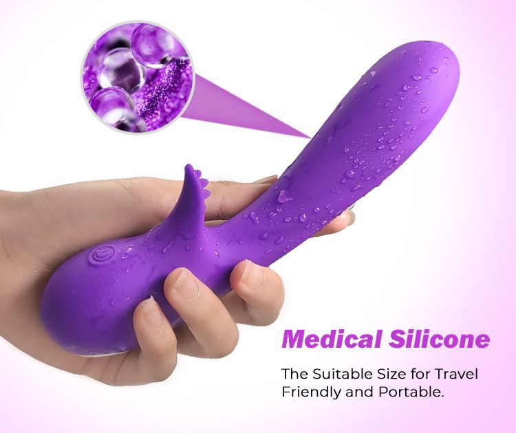 USK-V02 Zungenlecken Aufladen Vibrierender Massagestab Weibliches Masturbationsgerät Sexspielzeug für Erwachsene_voghion.com