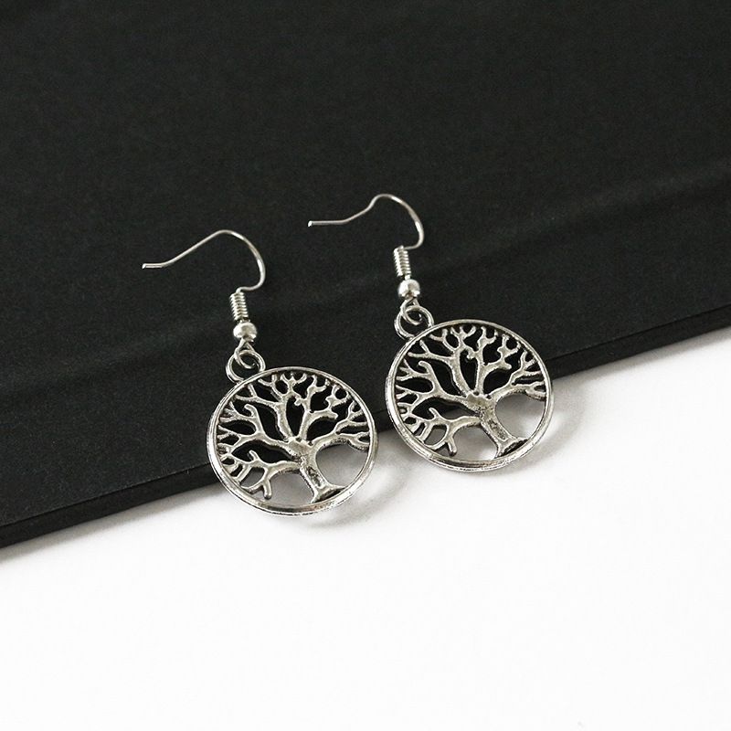 Orecchini alla moda e creativi con albero della vita, nuovi prodotti, accessori popolari_voghion.com