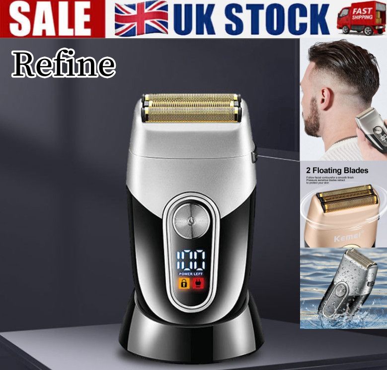 Rechargeable Mens Razor Electric Shaver Cordless Beard Shavers Trimmer USB Gift_voghion.com