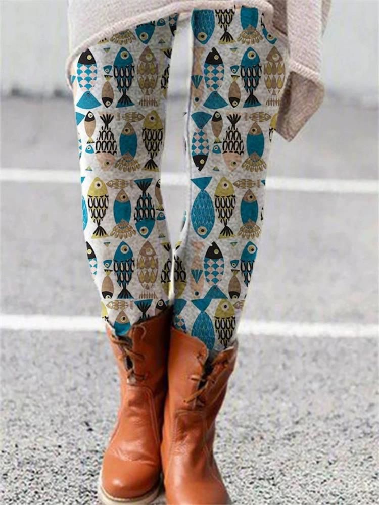 Collant da donna con vita elasticizzata, caldi leggings con pantaloni a stivale in un unico pezzo_voghion.com