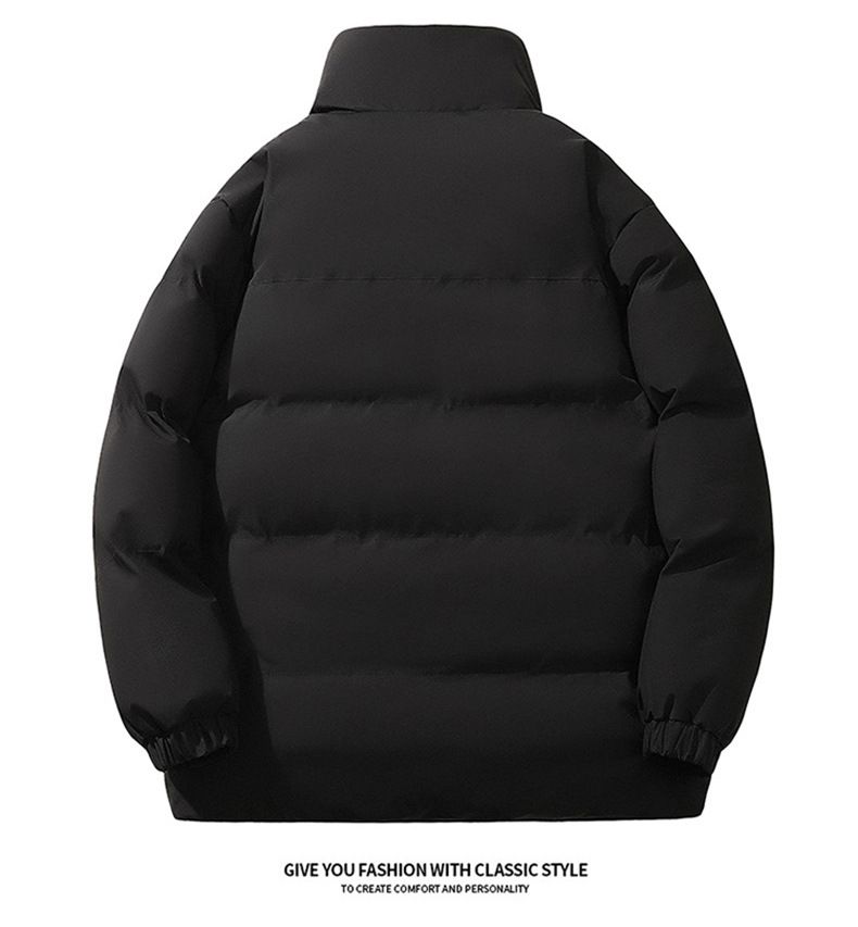 Giacca imbottita color block da uomo con riscaldamento al grafene, cappotto invernale più spesso, vestibilità slim, collo alto, capospalla casual antivento_voghion.com