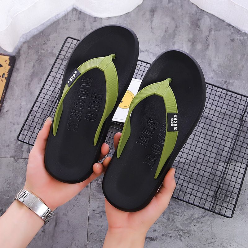 Outdoor Wear Fashion Flip-Flops, Sommer Herren Soft Bottom Rutschfeste Flip-Flops, Paarmodelle Verschleißfeste Clip-Toe Strandschuhe Casual Daily_voghion.com