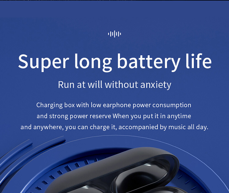 Ambie Sound Earcuffs Ear Bone Conduction Wireless Bluetooth Headsets Auriculares Headsetss Ear Clip  TWS Sport Headphone with Mic_voghion.com