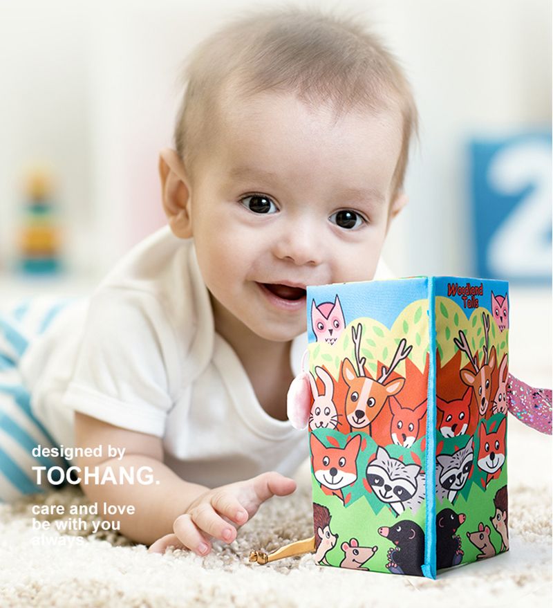Juguetes sensoriales para recién nacidos, libros educativos para bebés, juguetes para cuna, juguetes para bebés en blanco y negro, libros de tela con animales, juguetes para bebés de 0 a 12 meses_voghion.com