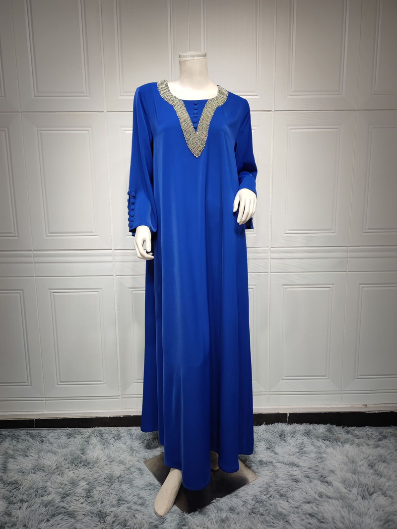 Muslimische Abaya Mit Seilstickerei, Damenrobe, Traditionell, Moderne, Wunderschön, Ramadan_voghion.com