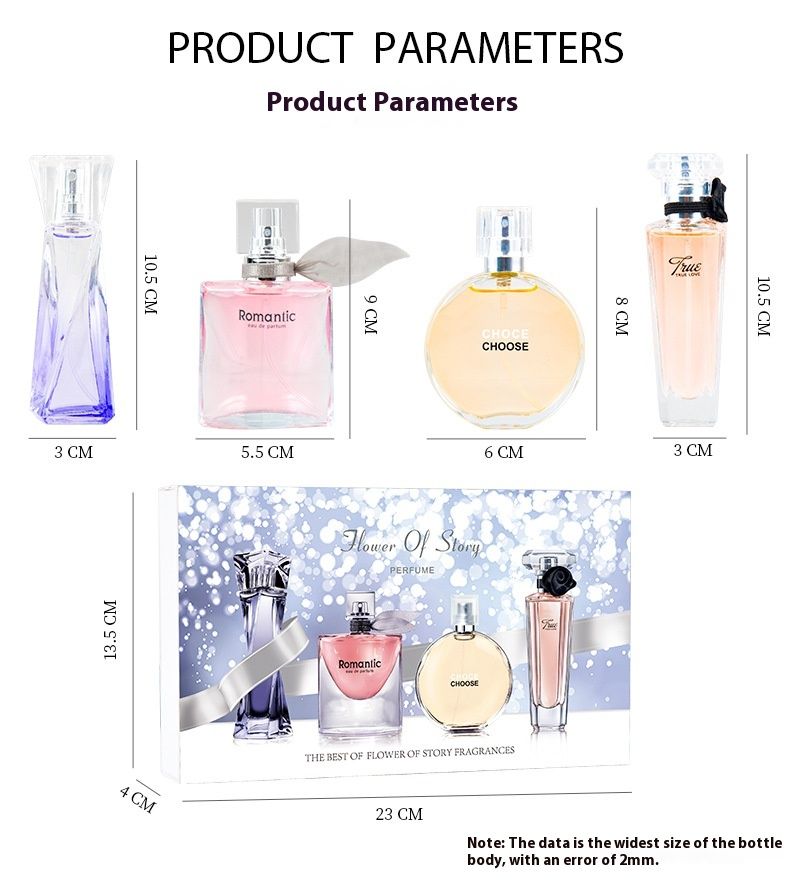 The Story of New Perfume Flower Brilliant and Charming Perfume Set Online Popular Women's Perfume Lasting Fragrance Student Fair Gift Box_voghion.com