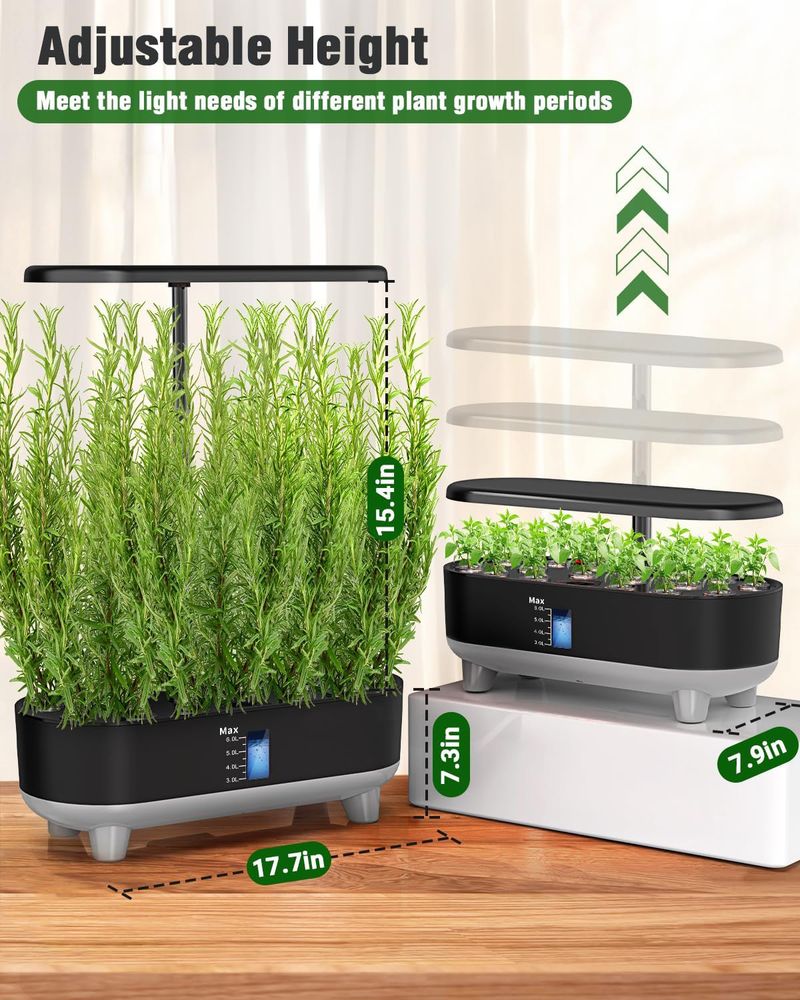 Intelligent Hydroponic Planting Machine Intelligent Flower Pot Indoor Soilless Cultivation Artifact Indoor Fill Light Stand_voghion.com