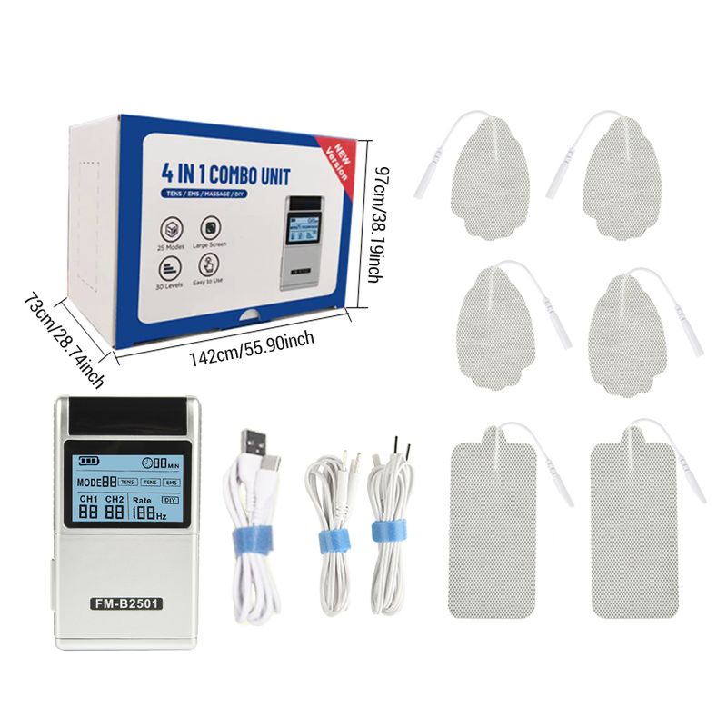 Ems Puls Elektrische Muskels Timulator Zehner Physiotherapie Massage Gerät 15 Modi Meridian Therapie Nacken Körper_voghion.com