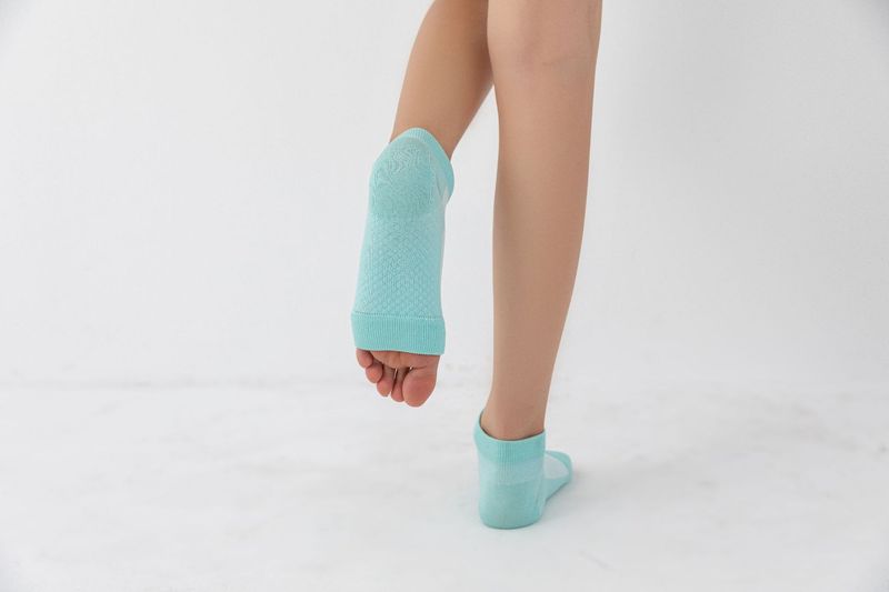 Selezione rigorosa per nuovi calzini sportivi con protezione della caviglia a punta aperta in semi-rete, calzini elastici a compressione per esterni e protezione yoga_voghion.com