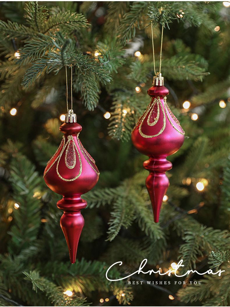 Ensemble de 18 décorations de Noël en plastique métallisé or rose – Décorations à suspendre pour sapin, couronne et décoration de table de fêtes_voghion.com