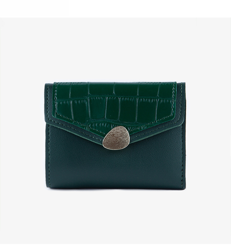 Moda ve Minimalist Küçük Cüzdan, Sevimli Kadın Orman Öğrenci Sıfır Cüzdan, Instagram Kadın Kısa Taş Desenli Kart Çantası_voghion.com