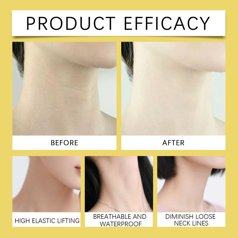 Adesivo para cuidados com o pescoço EELHOE, contorno do pescoço hidratante e mimoso, adesivo para cuidados diários com a pele do pescoço, confortável e ajustado_voghion.com