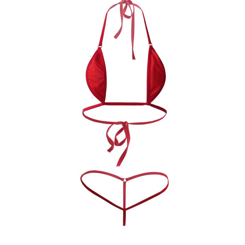 Intimates Mini kupaći kostim Kupaći kostim Lady Seksi prozirne grudnjake Ženski bikini s tri točke_voghion.com