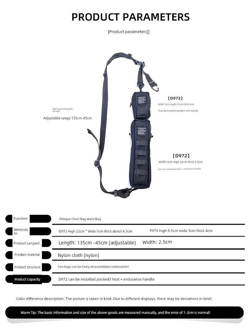 Diang Pocket3 udendørs sports bærbar crossbody-taske_voghion.com