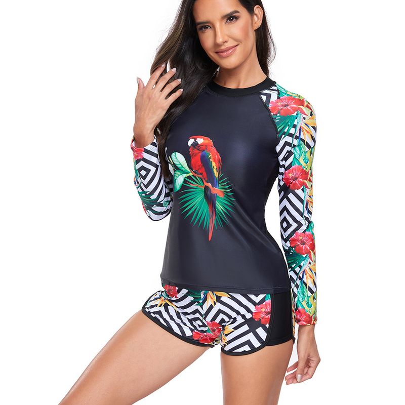 Women's High Elasticity Swimwear Set - Sexy Tummy Control Bikini, No Wire Padded Top, Quick Dry Polyester, S-XXL, Black_voghion.com