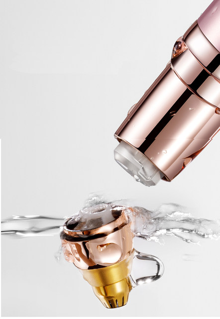 Mini depiladora eléctrica de cejas para mujer, afeitadora portátil sin dolor, herramienta de depilación facial_voghion.com
