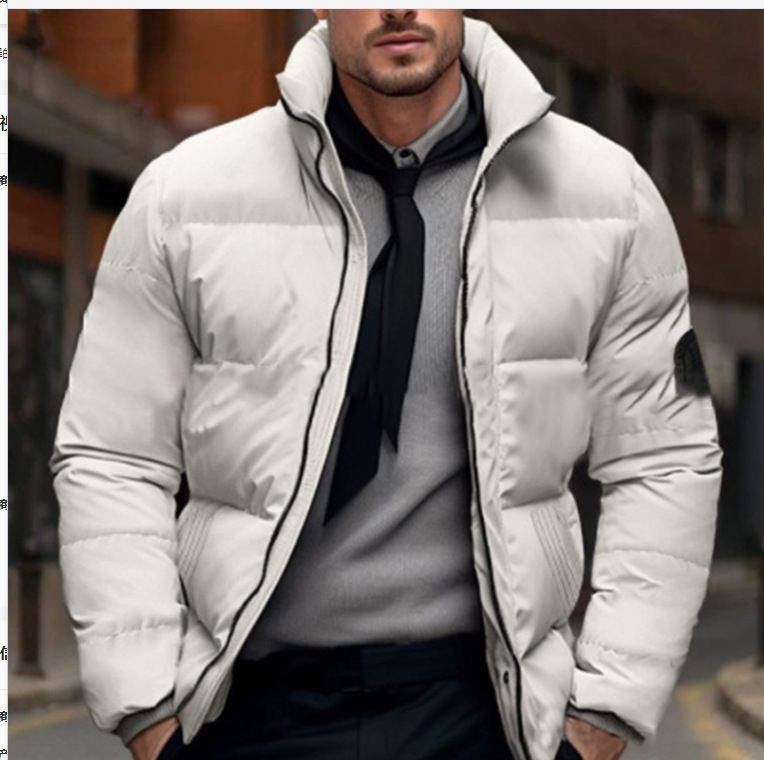 Autumn And Winter Thick Coat, Men's European Labeled Bread Jacket, Casual Plus Size Cotton Jacket_voghion.com