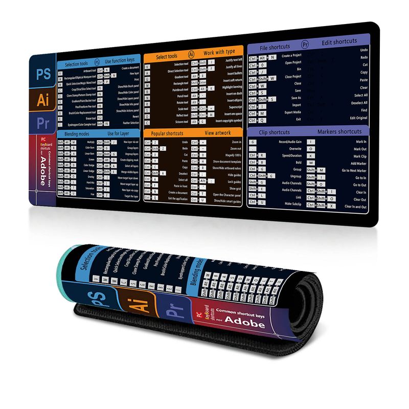 Tappetino per mouse con scorciatoia inglese di grandi dimensioni per computer da ufficio in Europa e in America, tappetino per mouse di grandi dimensioni di grande vendita_voghion.com